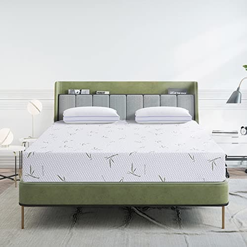 Cooling Gel Memory Foam Twin XL Mattress with Bamboo Cover, 8 Inch