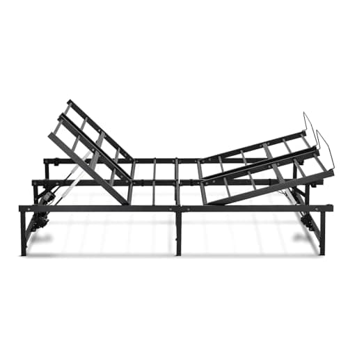 COMHOMA Adjustable Queen Bed Frame with Remote Control and Independent Incline