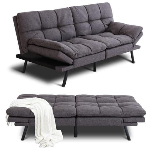 Memory Foam Futon Sofa Bed for Compact Spaces