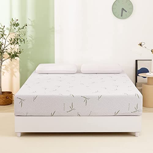 Green Tea Gel Infused Memory Foam Mattress, Medium Firm, California King Size, CertiPUR-US Certified