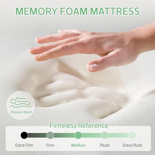 Adjustable Bed Base Queen with Memory Foam Mattress and Smart Features