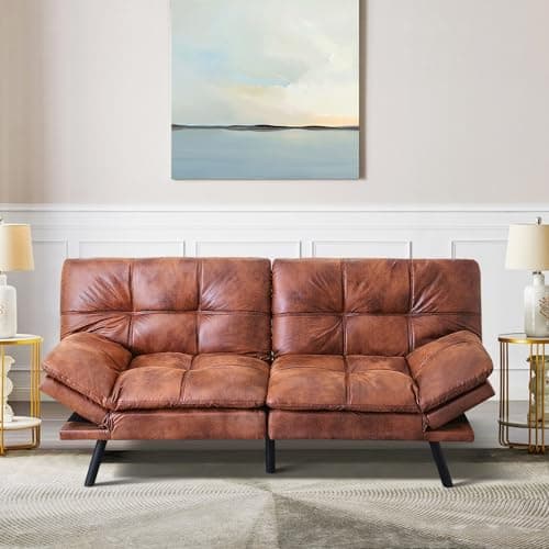 Memory Foam Futon Sofa Bed for Compact Living Spaces