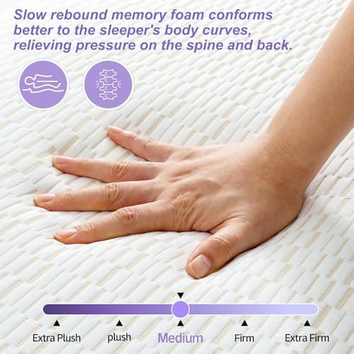 King Size Folding Gel Memory Foam Mattress Topper by MUUEGM
