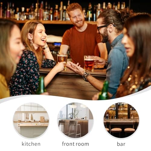 Swivel Counter Height Bar Stools Set of 2 with Solid Wood Stand