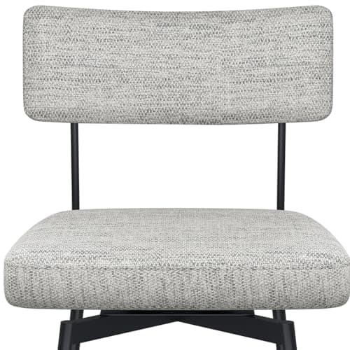 Set of 2 Modern Swivel Bar Stools with Cushion Backs