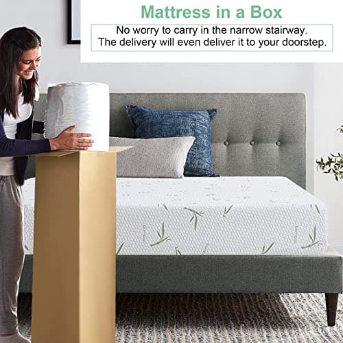 Green Tea Gel Infused Memory Foam Mattress, Medium Firm, California King Size, CertiPUR-US Certified