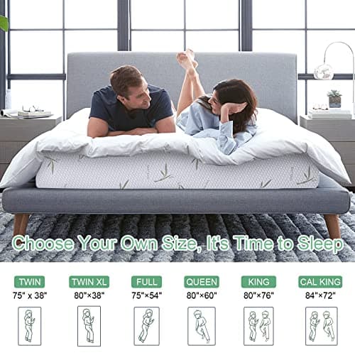Green Tea Gel Infused Memory Foam Mattress, Medium Firm, California King Size, CertiPUR-US Certified
